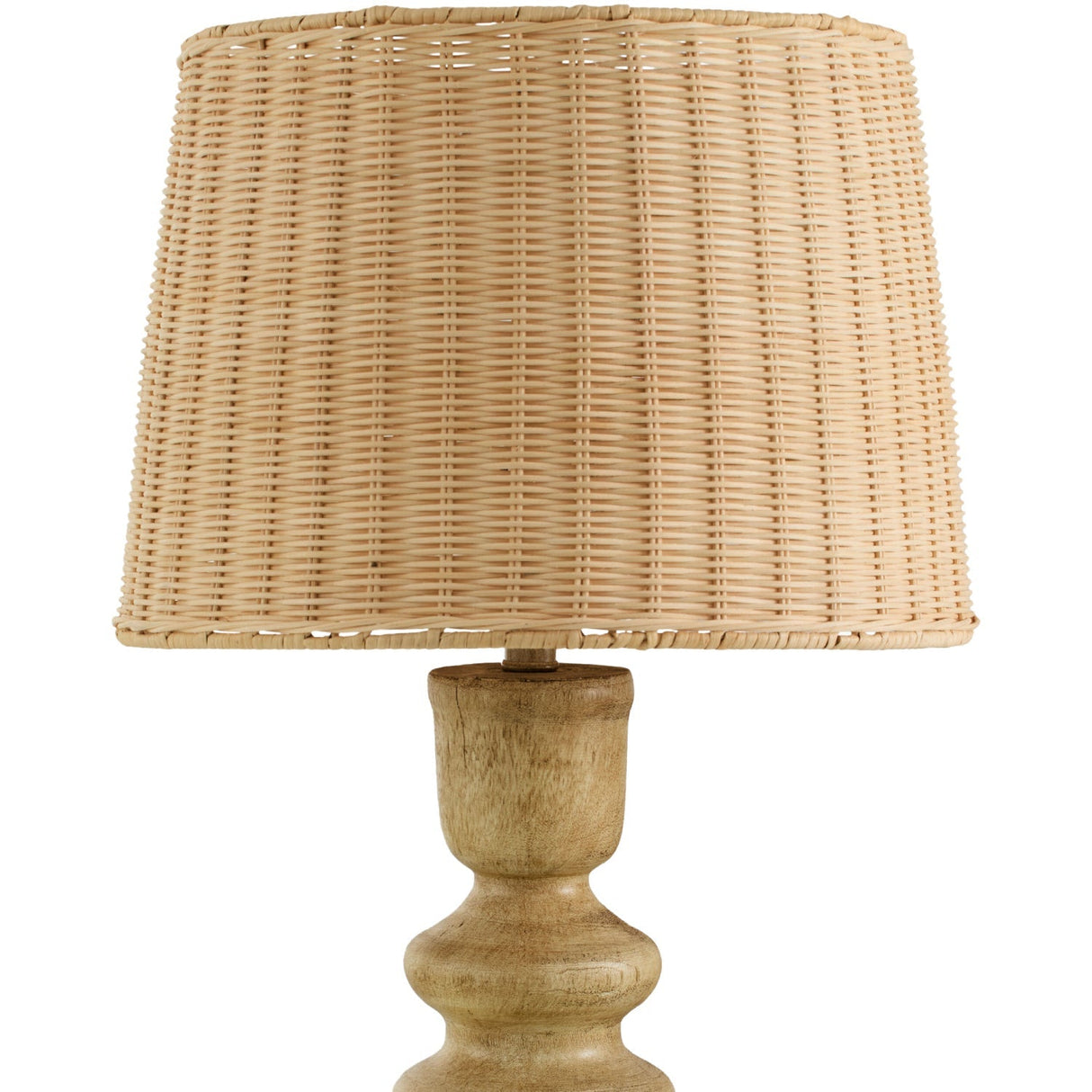 Modern European furniture - Rattan Light Brown Base Table Lamp - www.oroa.com