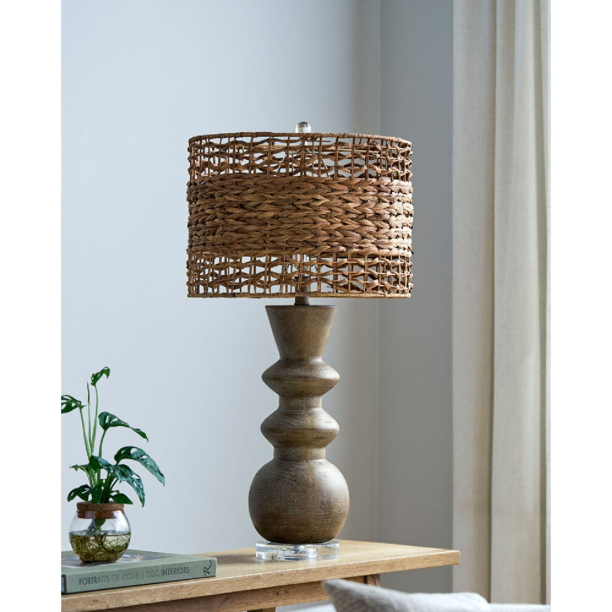 Modern European furniture - Braided Shade Accent Table Lamp - www.oroa.com