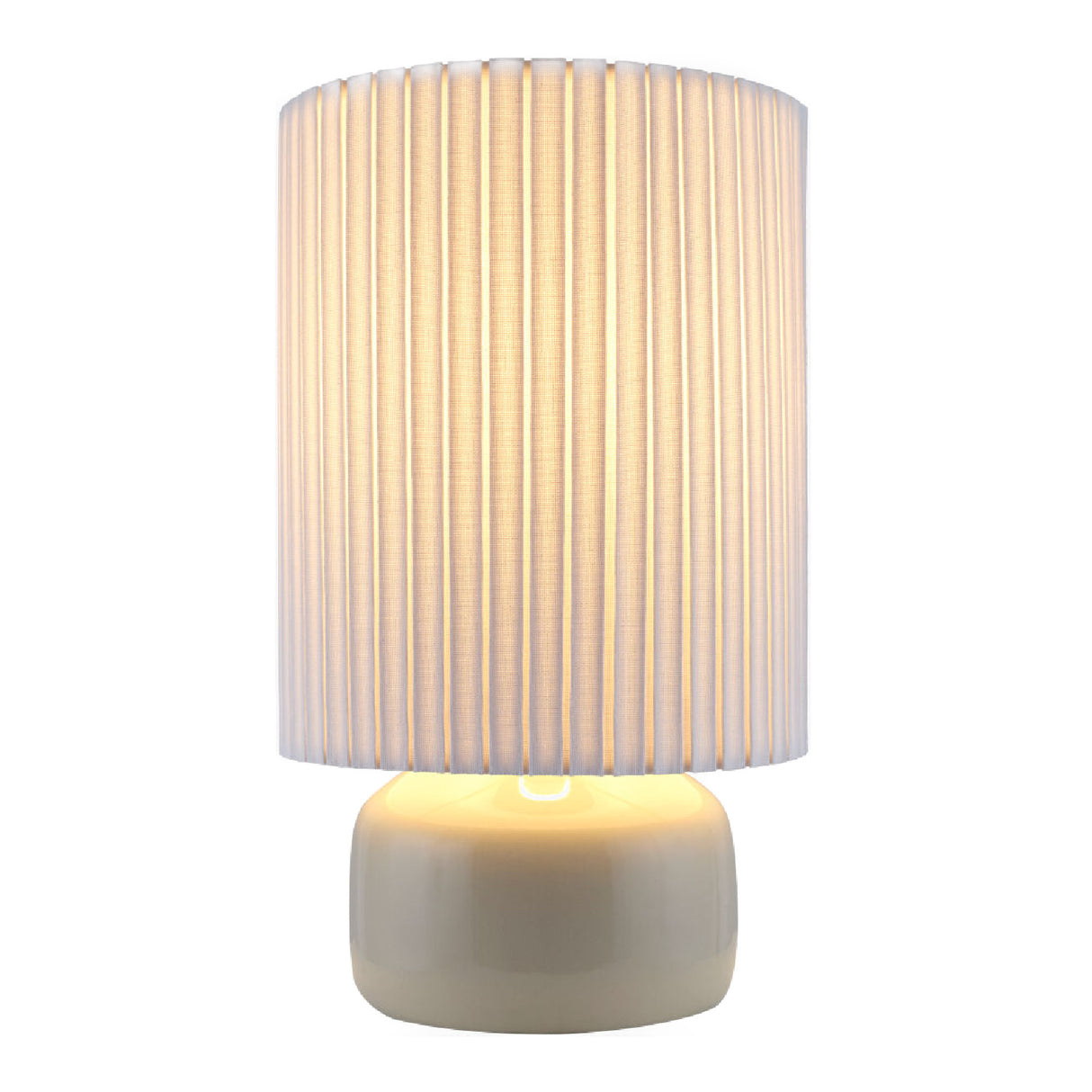 Modern European furniture - Reeded Linen Accent Table Lamp - www.oroa.com