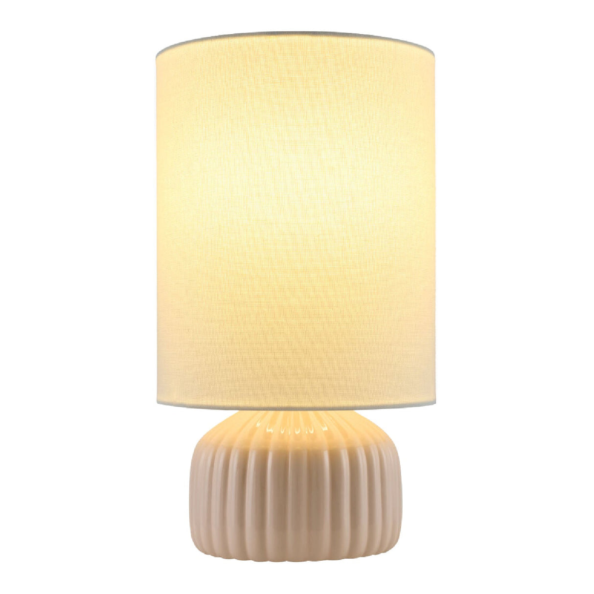 Modern European furniture - Fluted Ceramic Accent Table Lamp - www.oroa.com