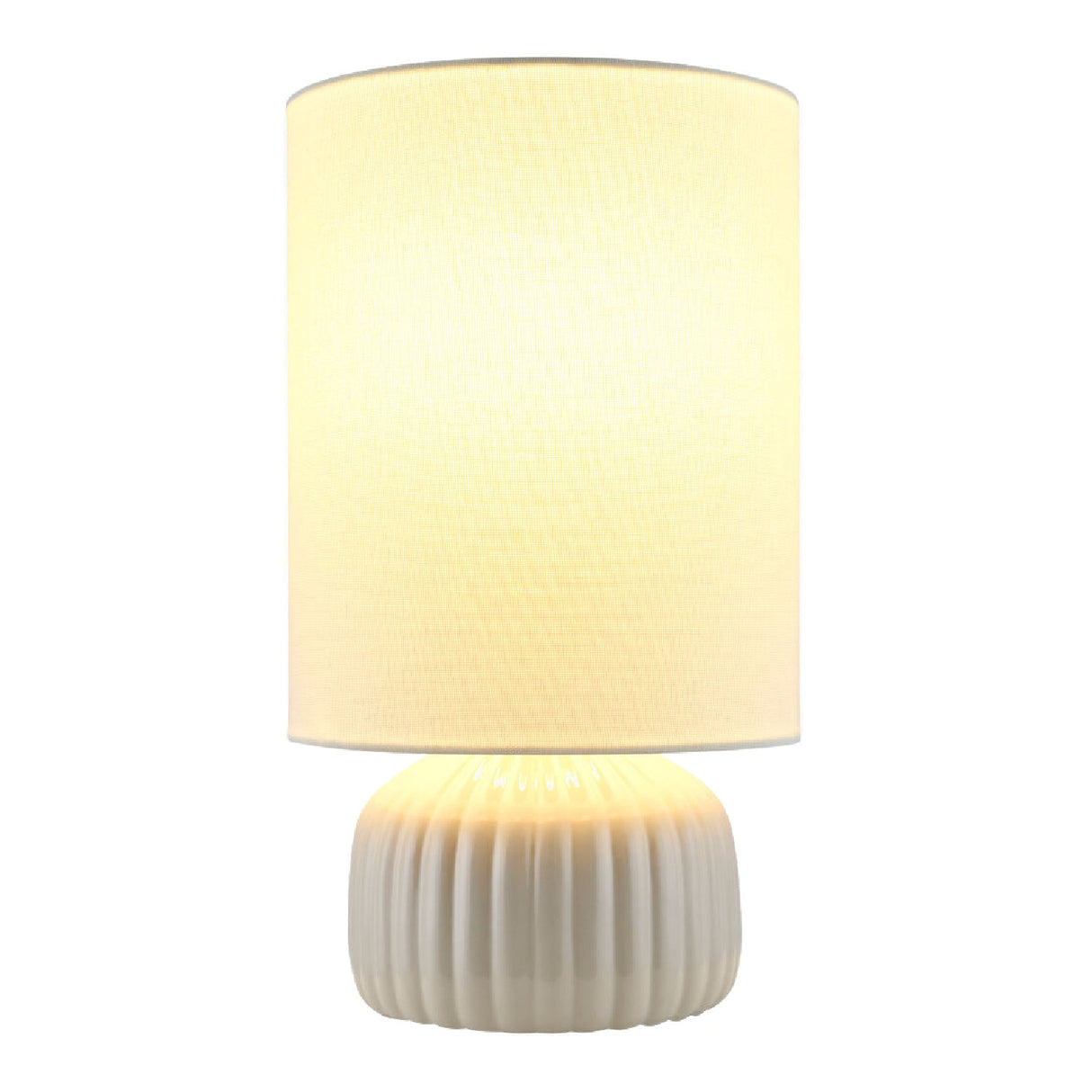 Modern European furniture - Fluted Ceramic Accent Table Lamp - www.oroa.com