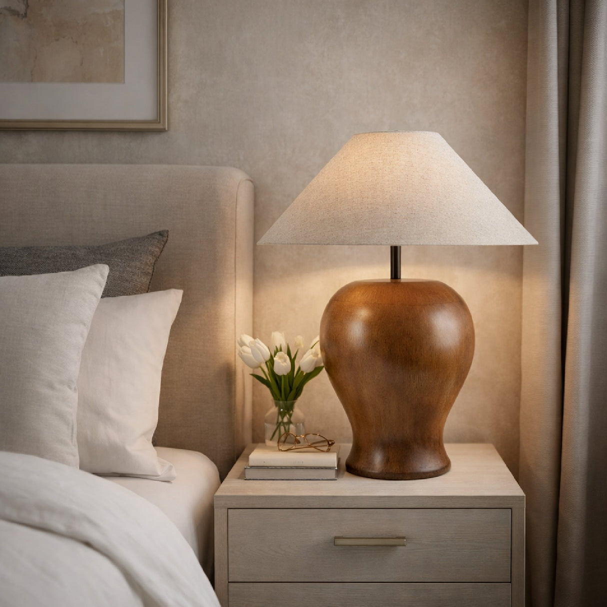 Modern European furniture - Ceramic Base Accent Table Lamp - www.oroa.com