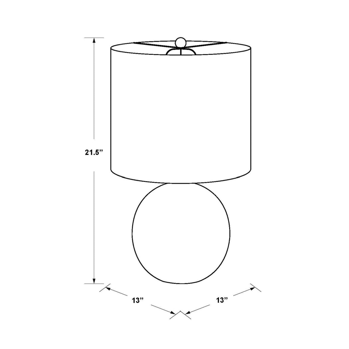 Modern European furniture - White Ceramic Sphere Table Lamp - www.oroa.com