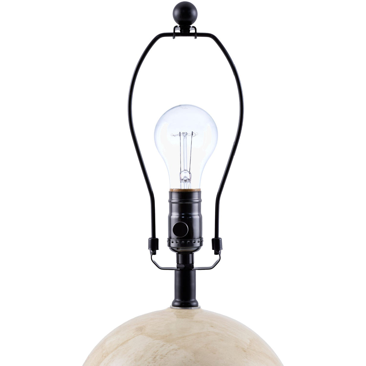 Modern European furniture - White Ceramic Sphere Table Lamp - www.oroa.com