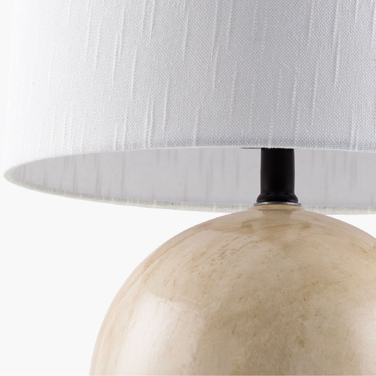 Modern European furniture - White Ceramic Sphere Table Lamp - www.oroa.com