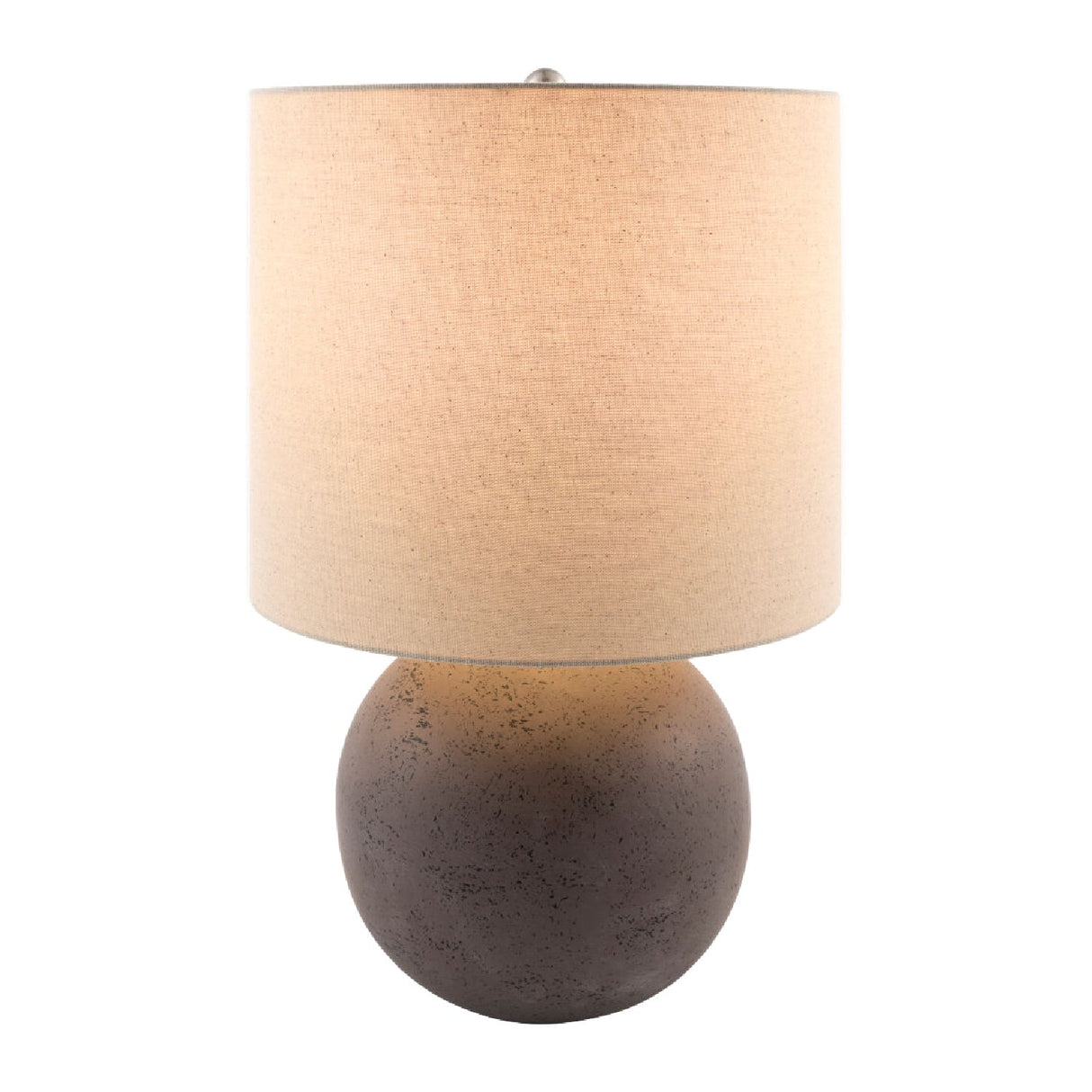 Modern European furniture - Round Glazed Ceramic Table Lamp - www.oroa.com