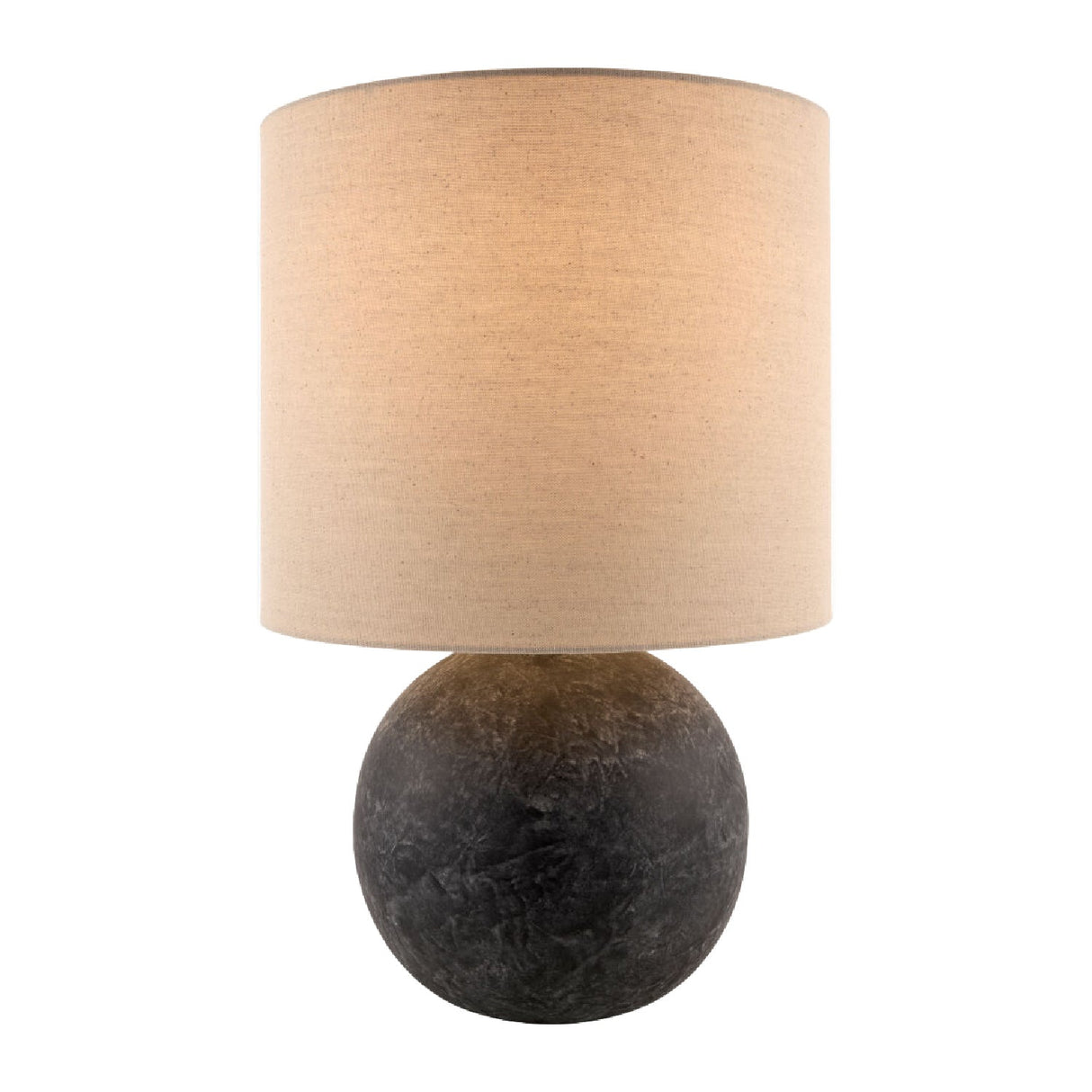 Modern European furniture - Round Glazed Ceramic Table Lamp - www.oroa.com