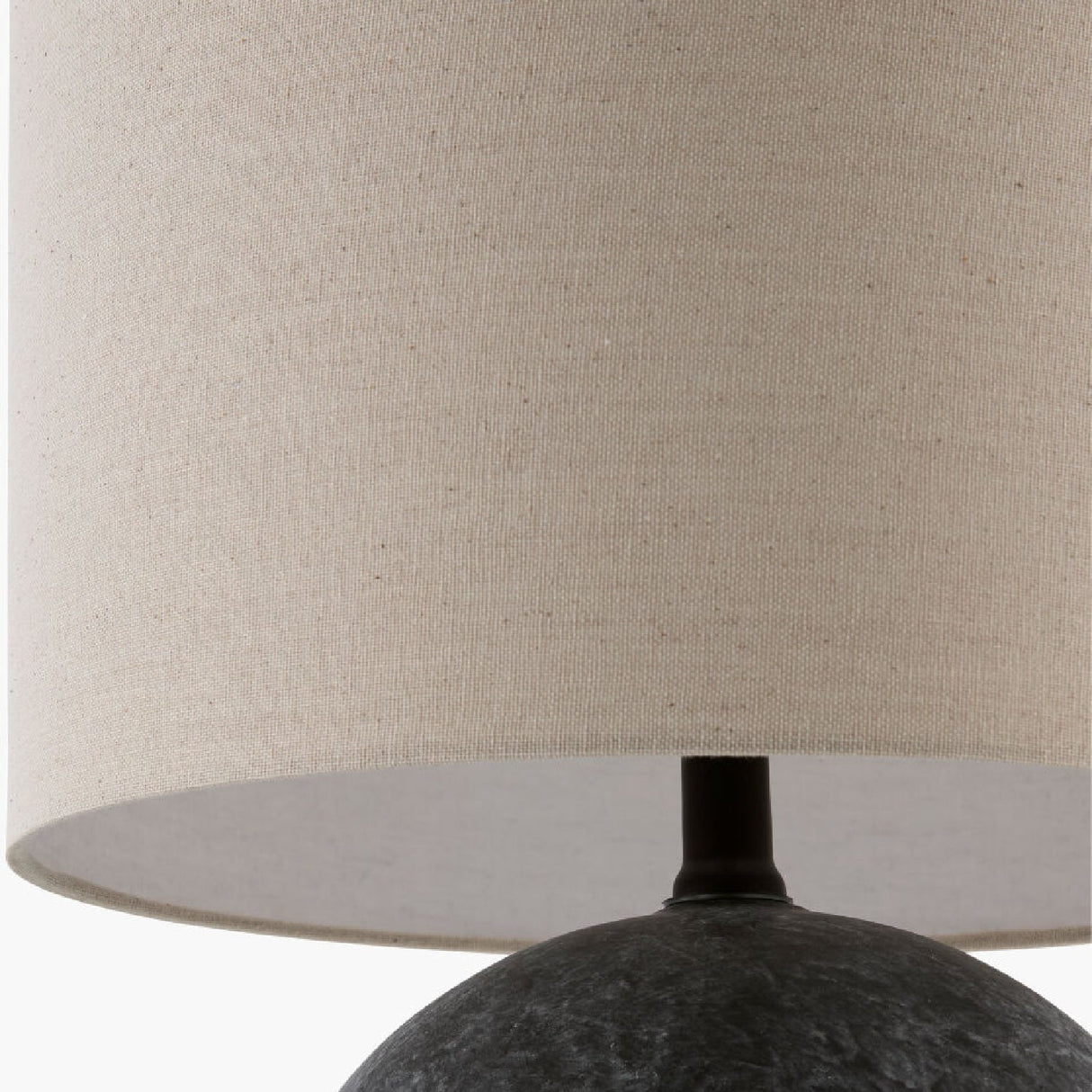 Modern European furniture - Round Glazed Ceramic Table Lamp - www.oroa.com