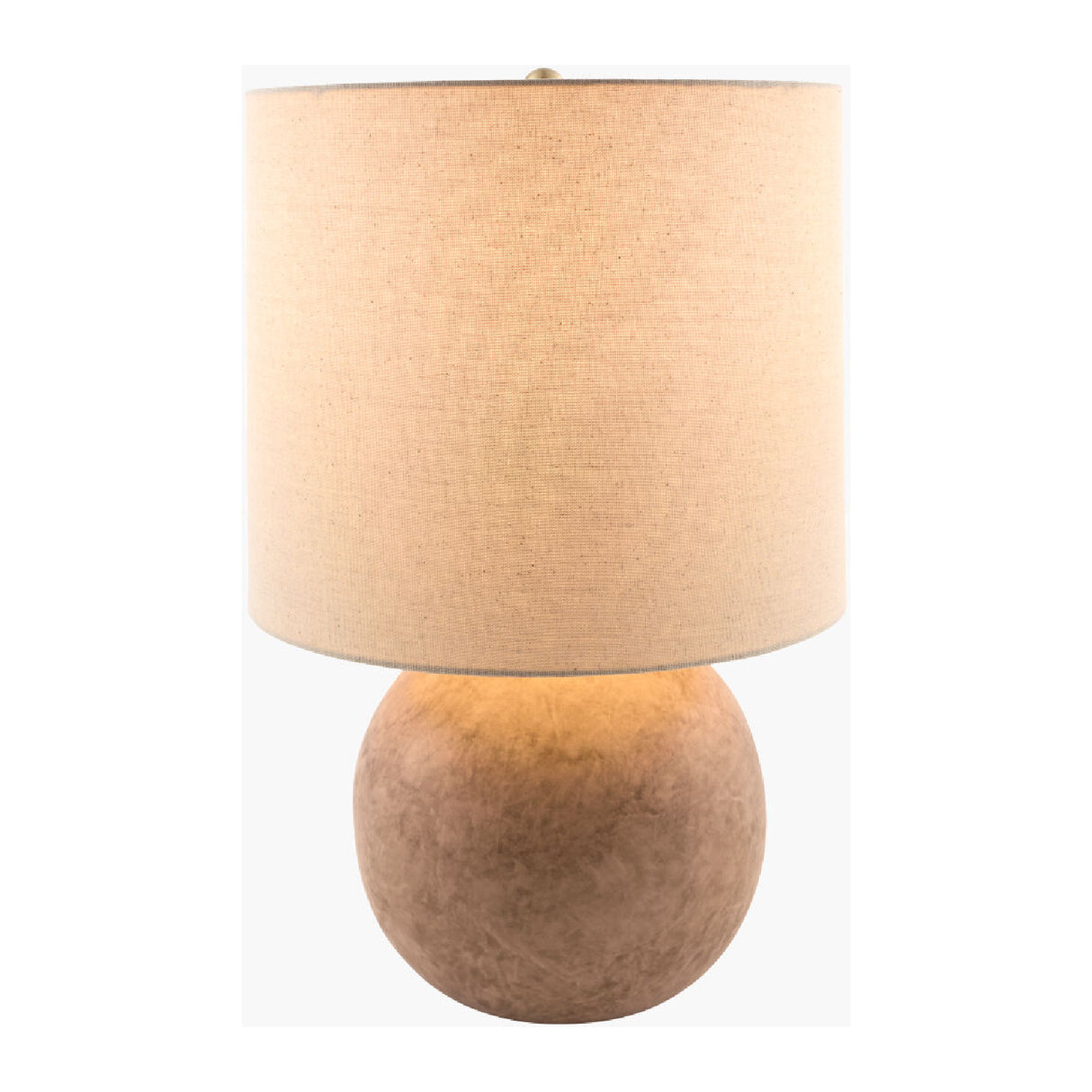 Modern European furniture - Round Glazed Ceramic Table Lamp - www.oroa.com