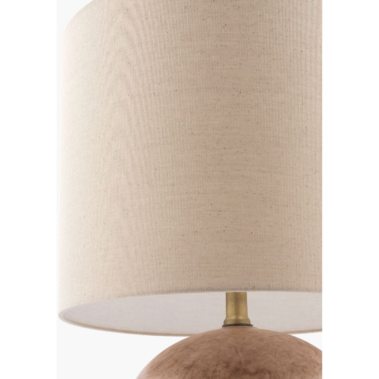 Modern European furniture - Round Glazed Ceramic Table Lamp - www.oroa.com