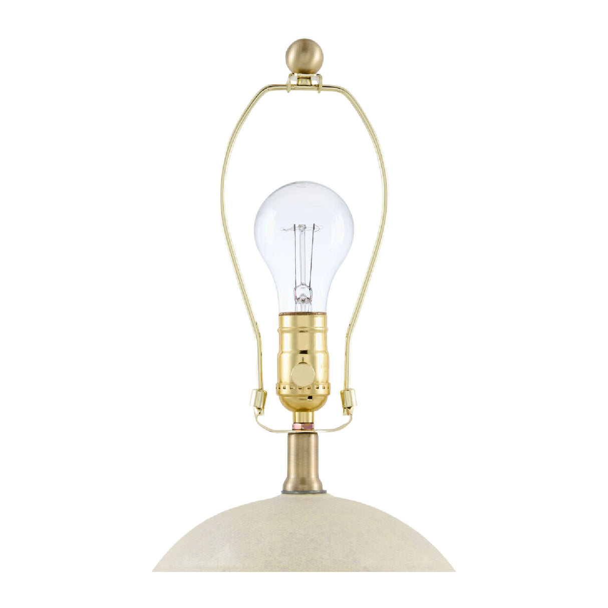 Modern European furniture - Round Glazed Ceramic Table Lamp - www.oroa.com