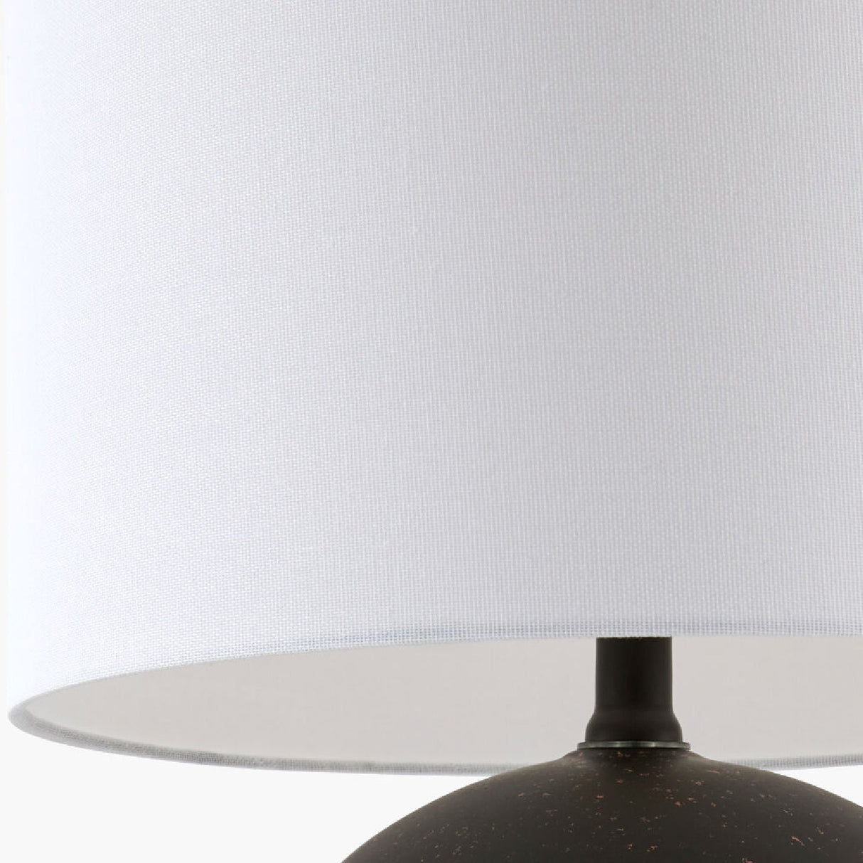 Modern European furniture - Round Glazed Ceramic Table Lamp - www.oroa.com