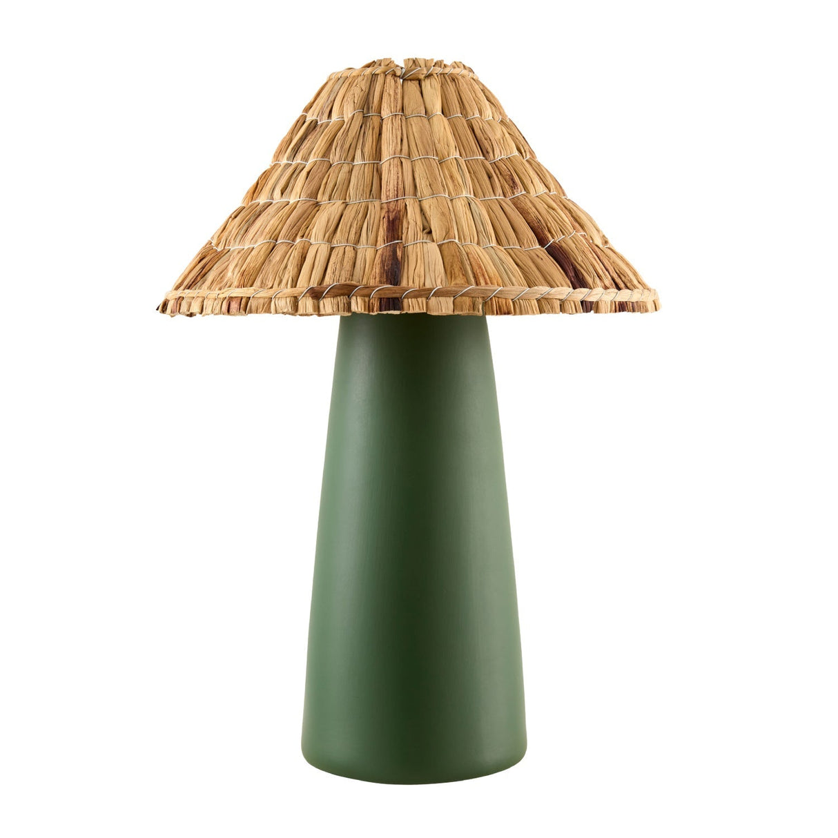 Modern European furniture - Seagrass Shade Ceramic Table Lamp - www.oroa.com
