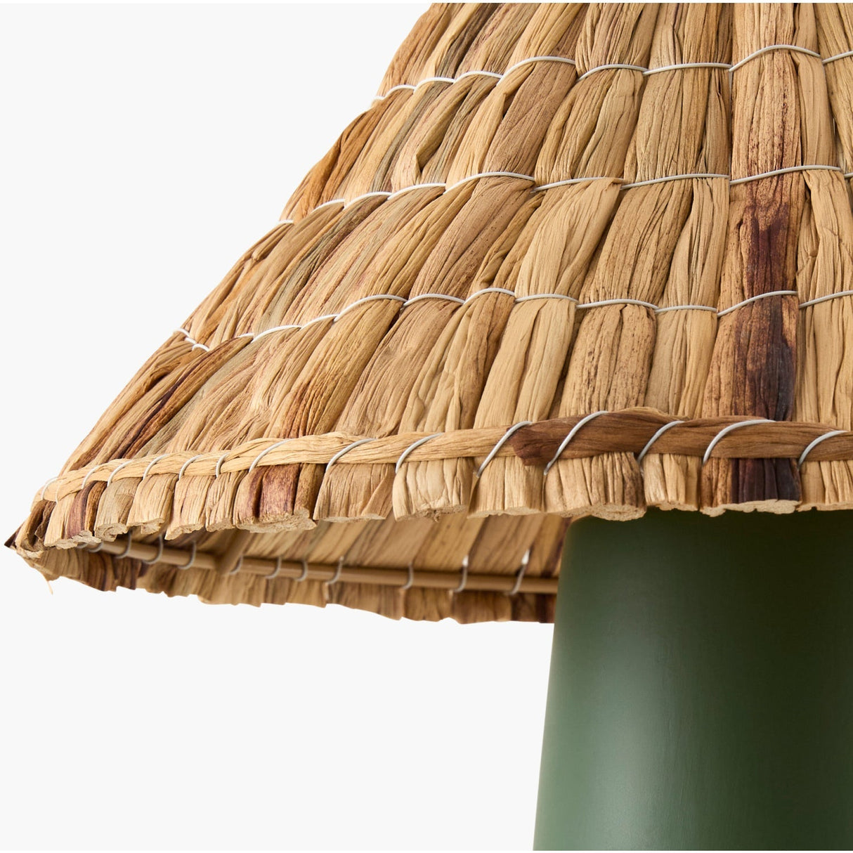 Modern European furniture - Seagrass Shade Ceramic Table Lamp - www.oroa.com