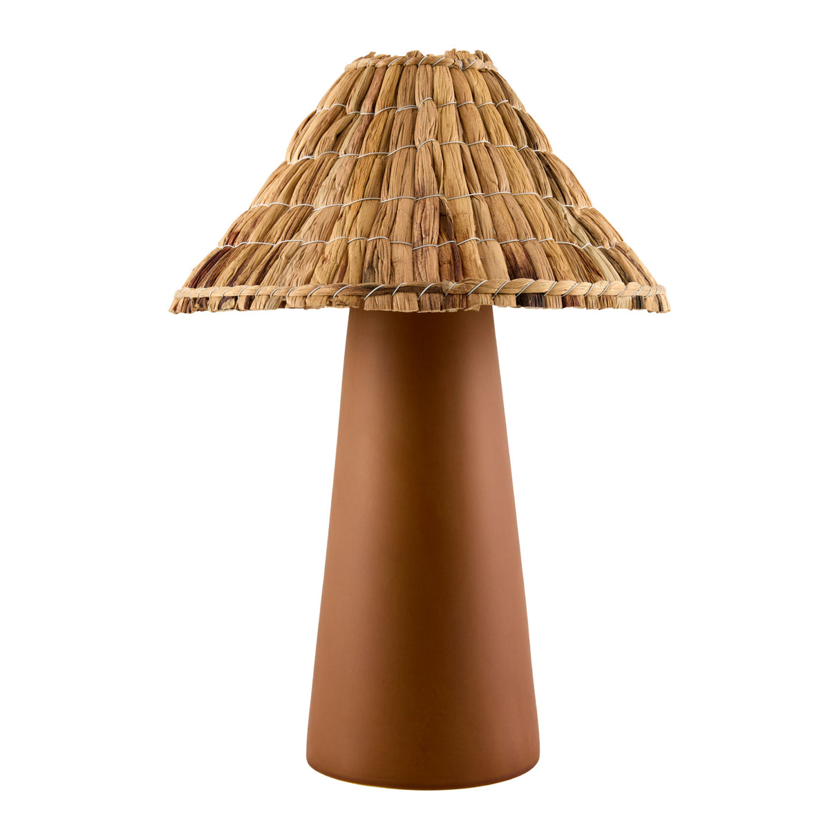 Modern European furniture - Seagrass Shade Ceramic Table Lamp - www.oroa.com