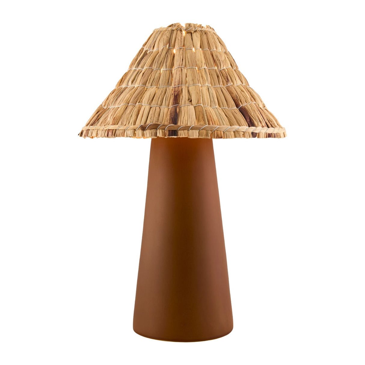 Modern European furniture - Seagrass Shade Ceramic Table Lamp - www.oroa.com