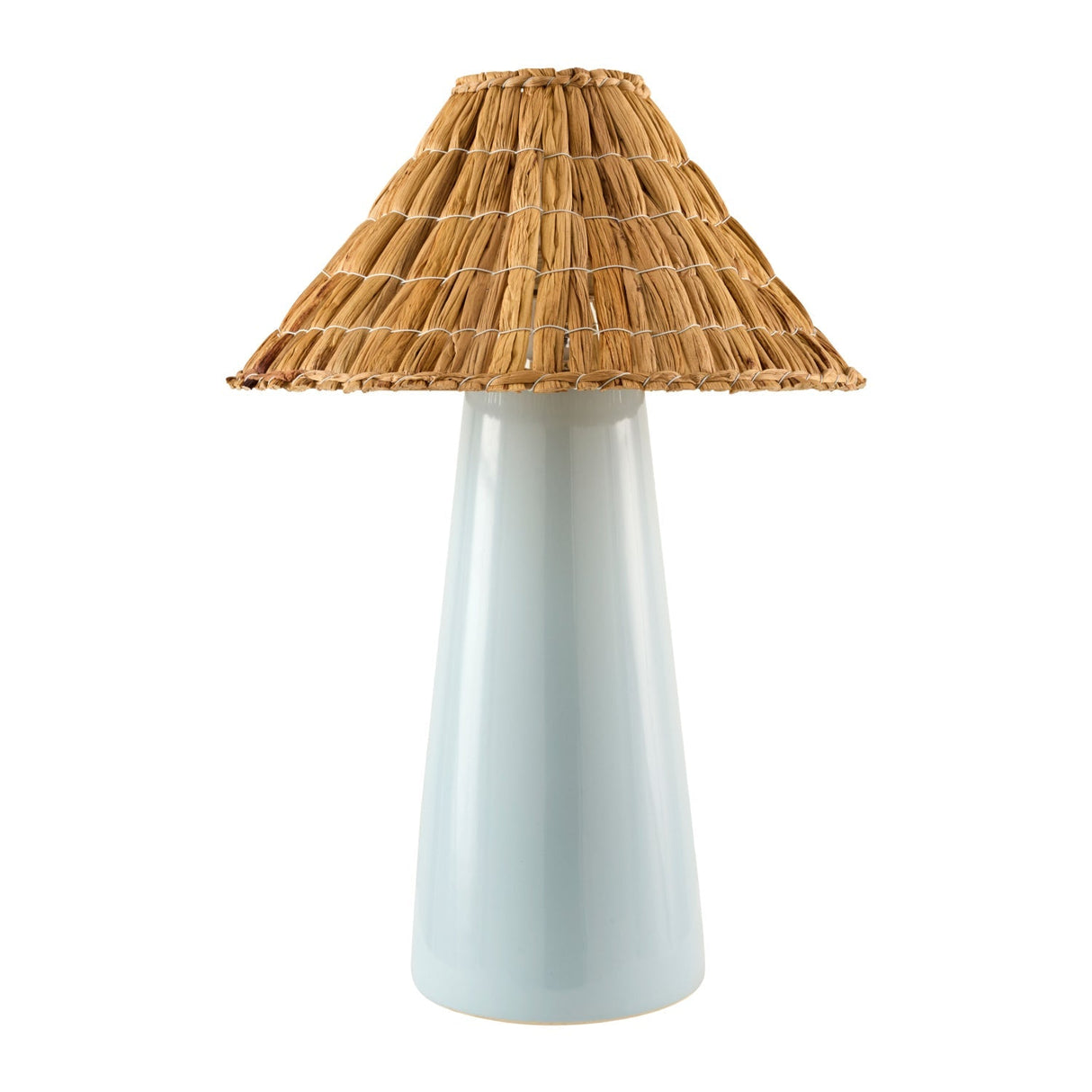 Modern European furniture - Seagrass Shade Ceramic Table Lamp - www.oroa.com
