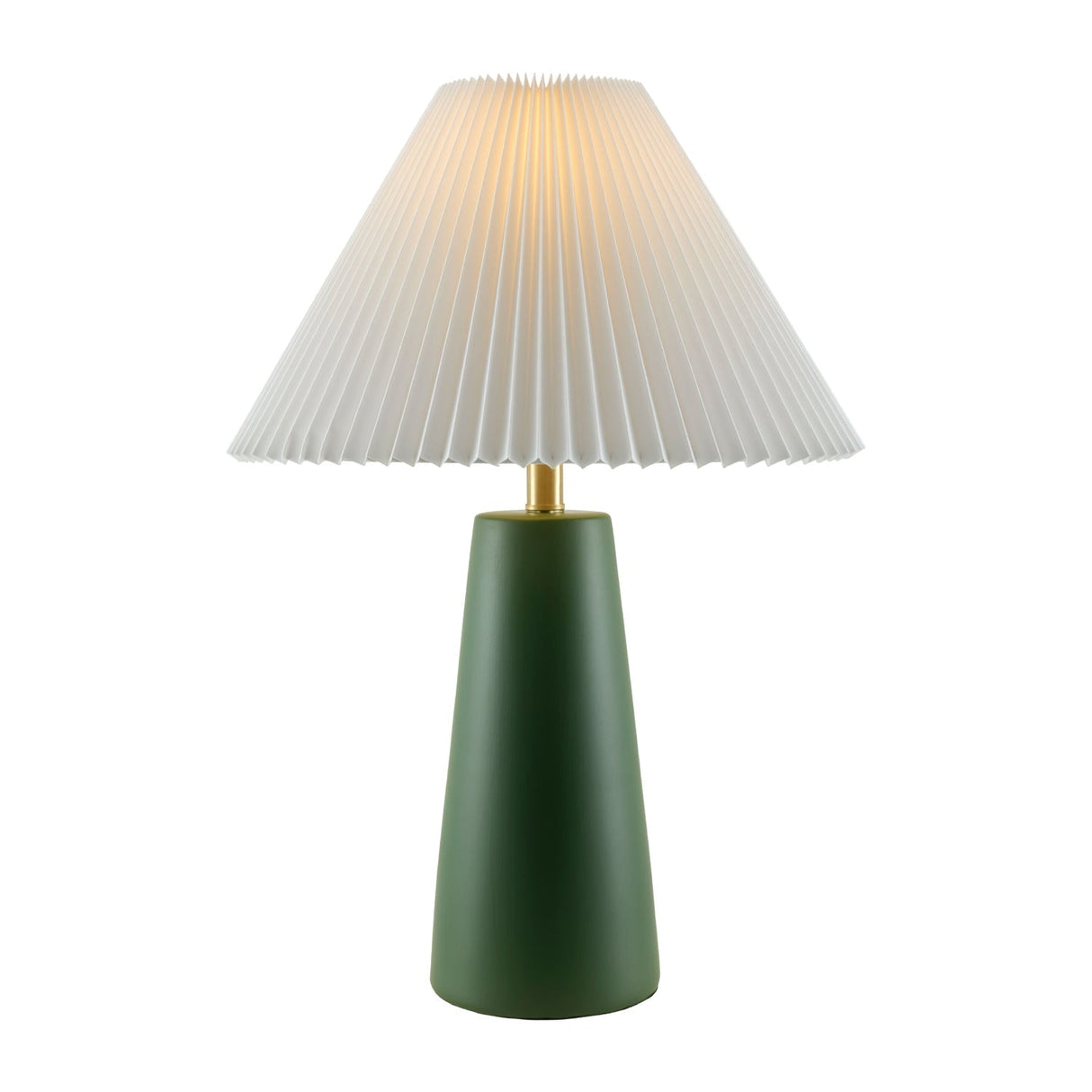 Modern European furniture - Pleated Shade Ceramic Table Lamp - www.oroa.com