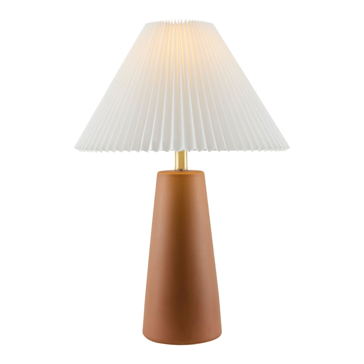 Modern European furniture - Pleated Shade Ceramic Table Lamp - www.oroa.com