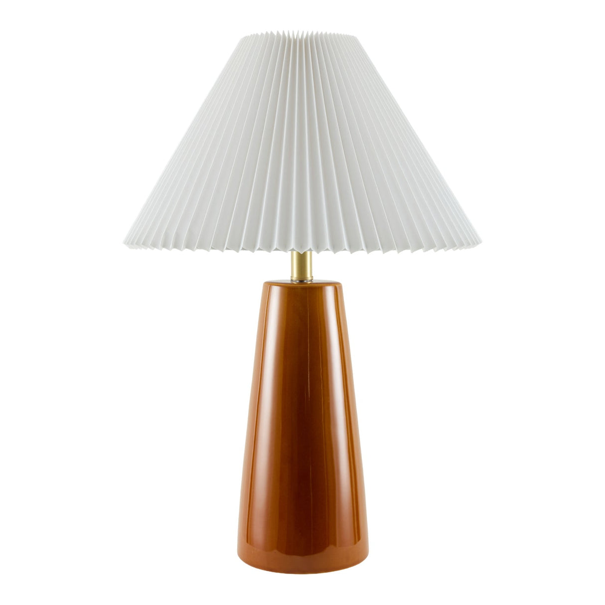 Modern European furniture - Pleated Shade Ceramic Table Lamp - www.oroa.com