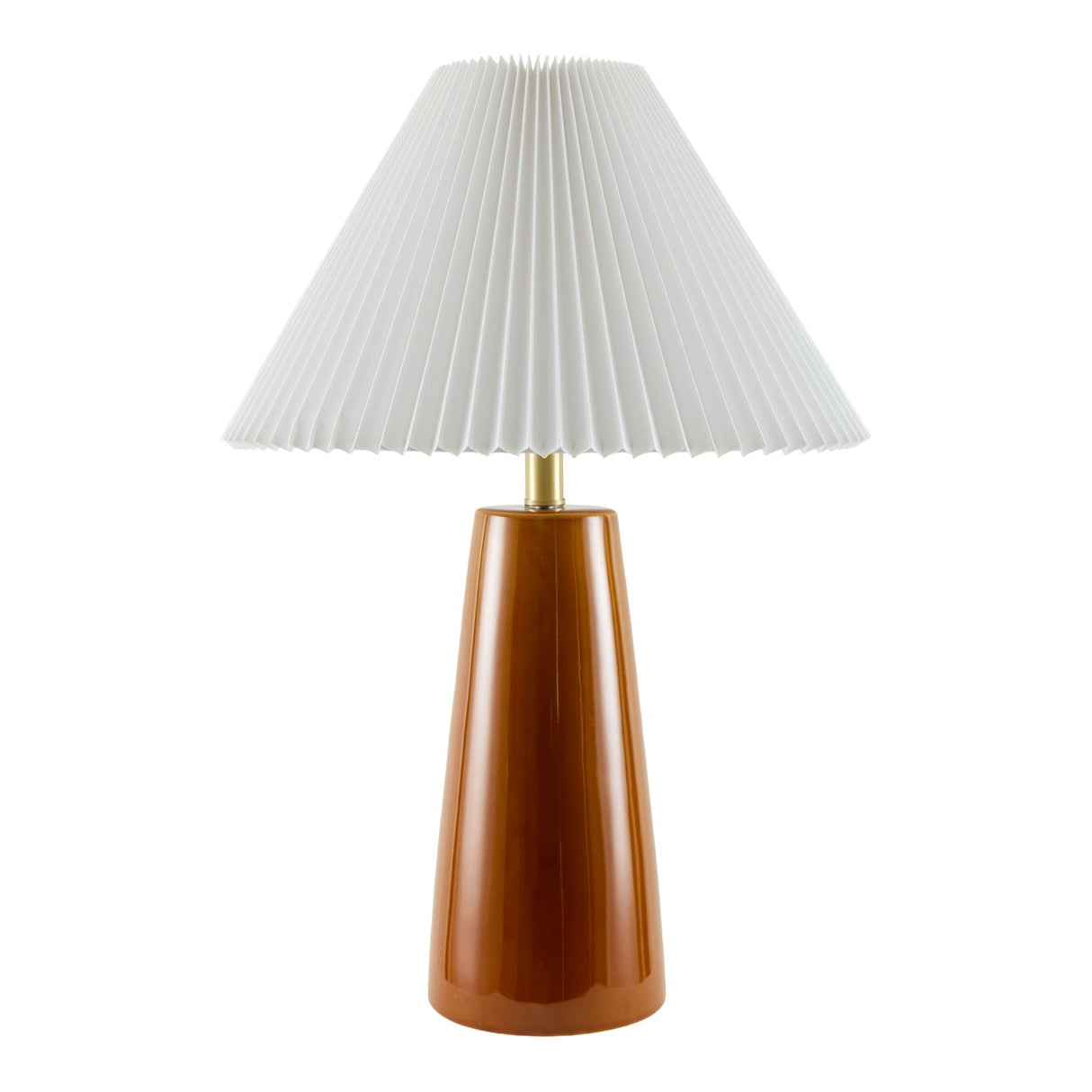 Modern European furniture - Pleated Shade Ceramic Table Lamp - www.oroa.com