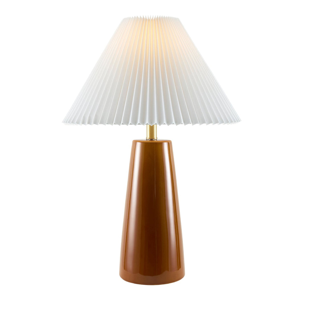 Modern European furniture - Pleated Shade Ceramic Table Lamp - www.oroa.com