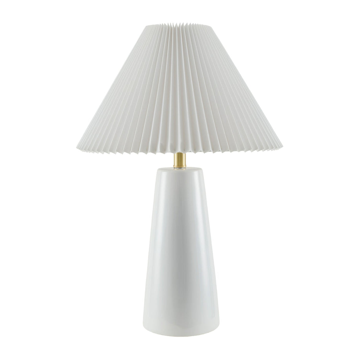 Modern European furniture - Pleated Shade Ceramic Table Lamp - www.oroa.com