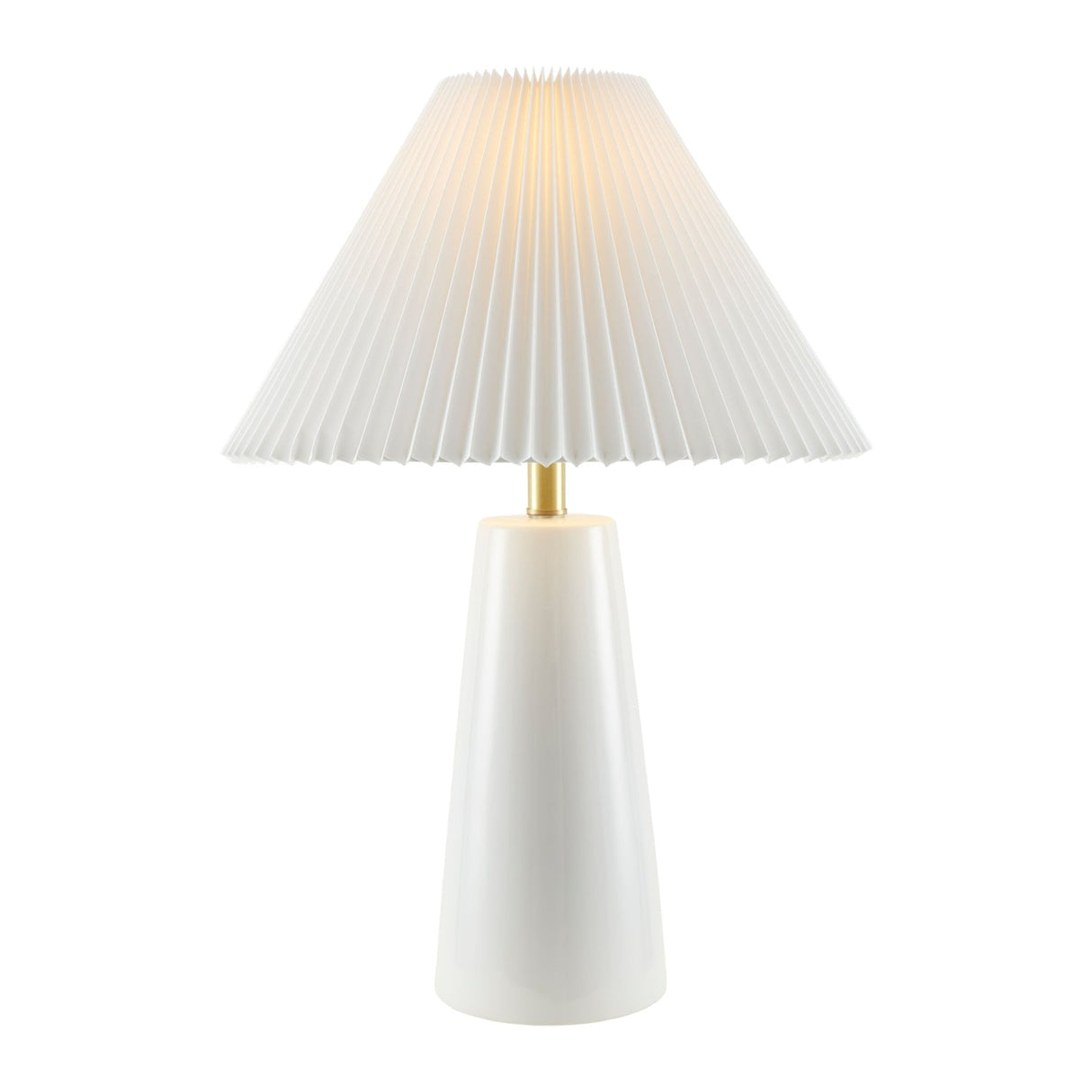 Modern European furniture - Pleated Shade Ceramic Table Lamp - www.oroa.com