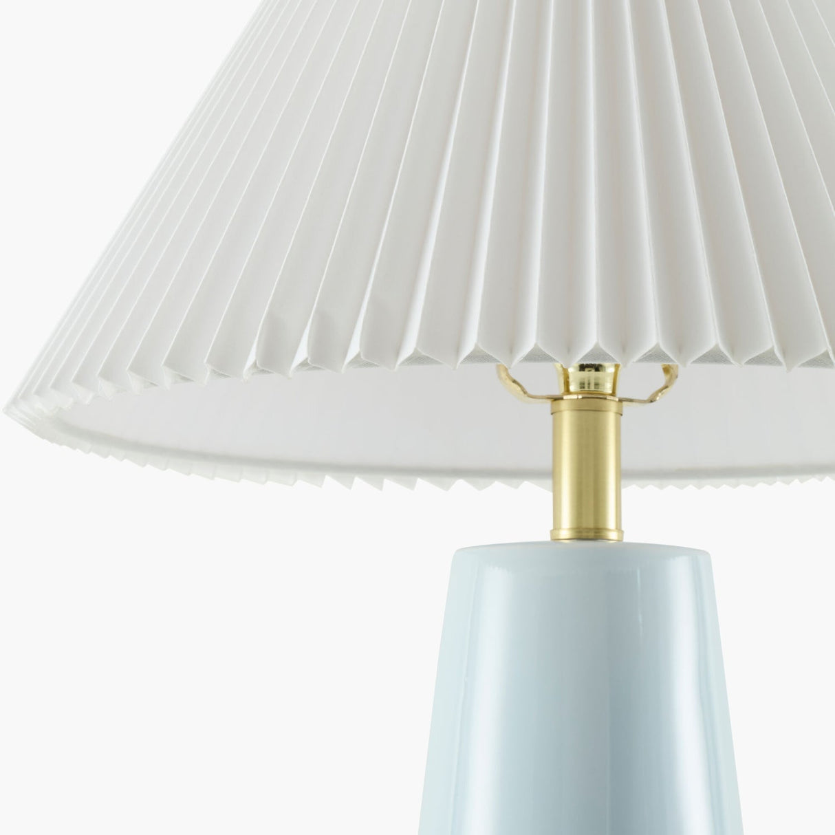 Modern European furniture - Pleated Shade Ceramic Table Lamp - www.oroa.com