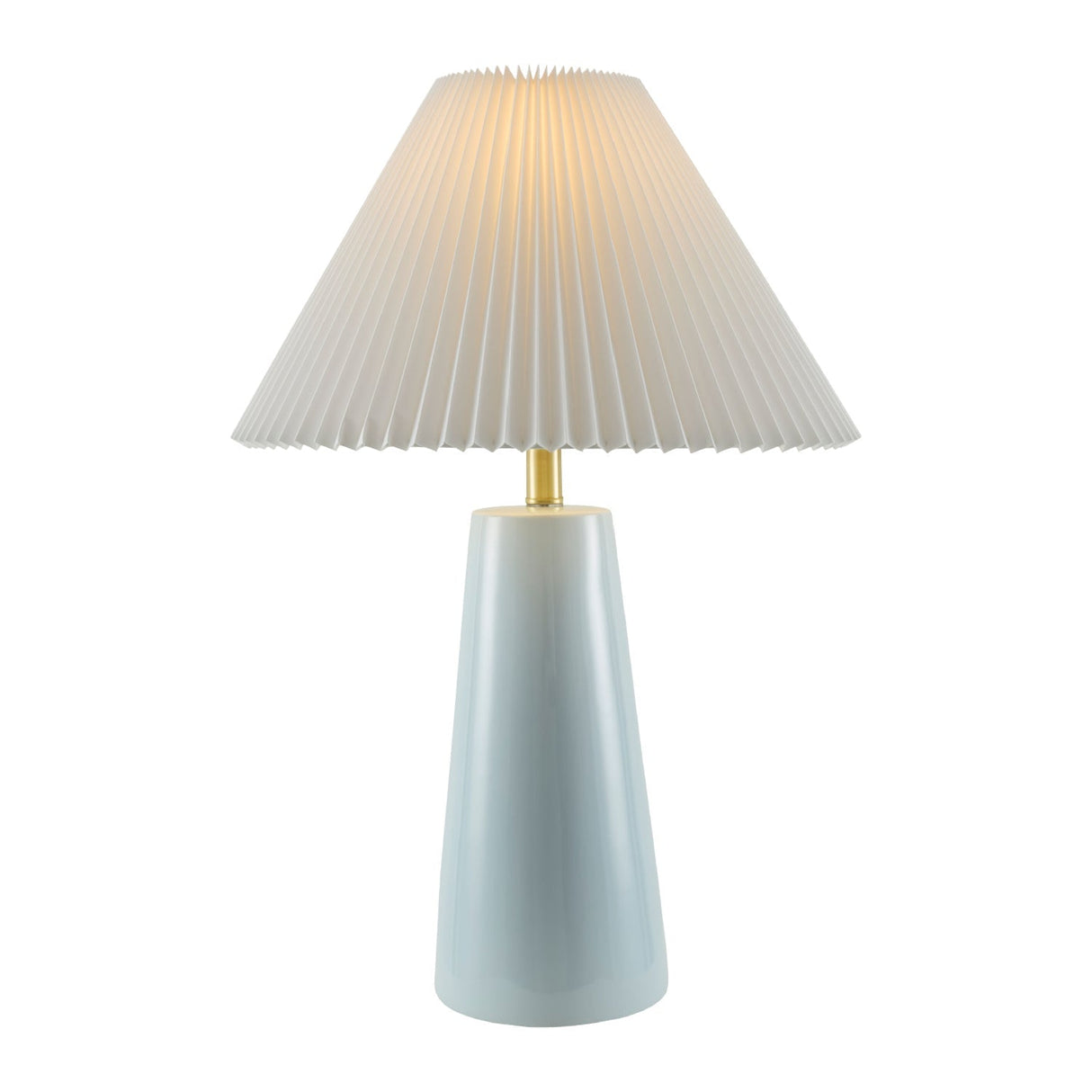 Modern European furniture - Pleated Shade Ceramic Table Lamp - www.oroa.com