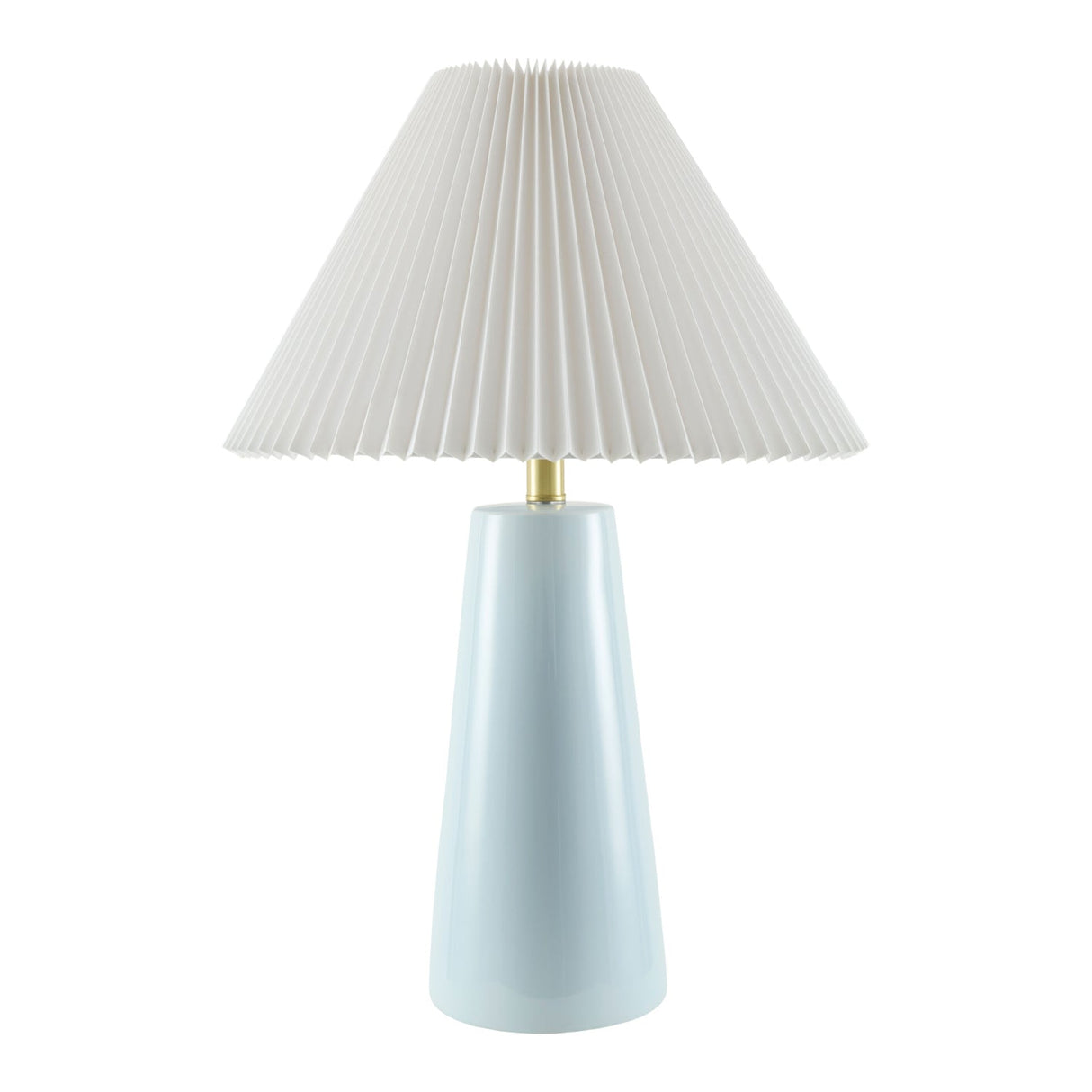 Modern European furniture - Pleated Shade Ceramic Table Lamp - www.oroa.com
