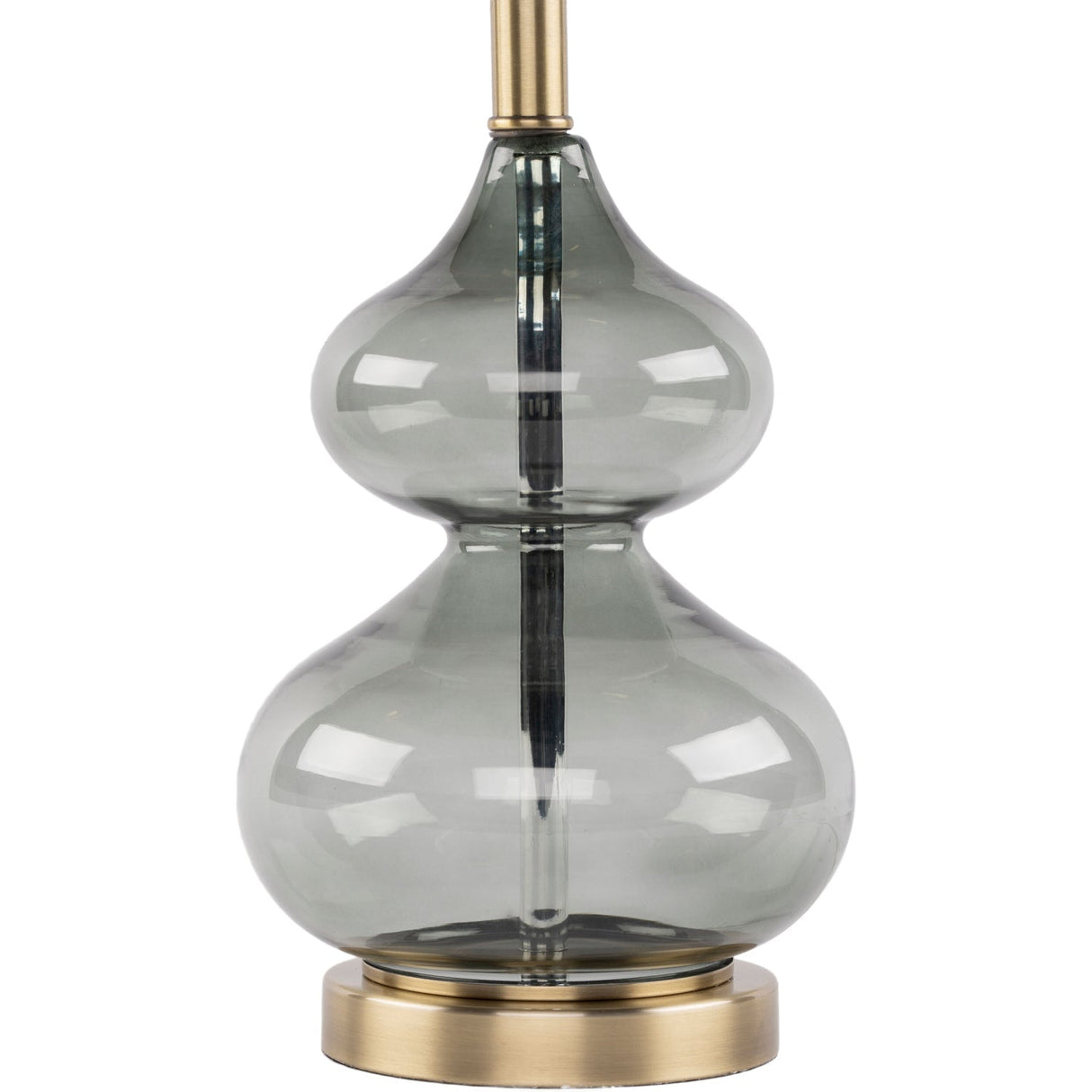 Modern European furniture - Gray Glass Accent Table Lamp - www.oroa.com