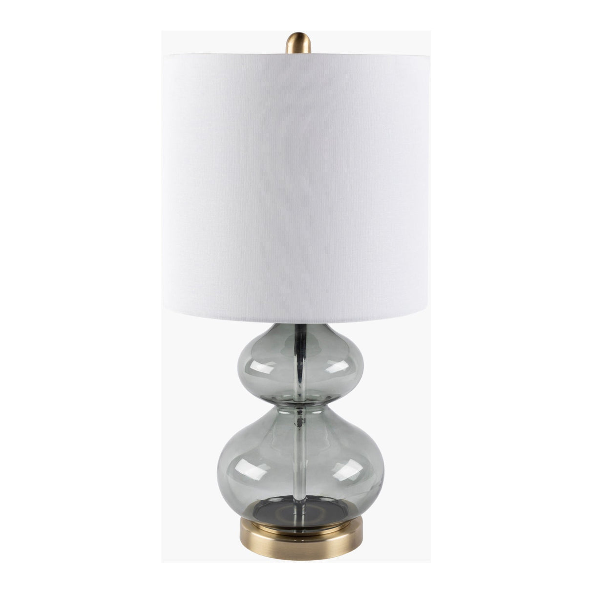 Modern European furniture - Gray Glass Accent Table Lamp - www.oroa.com