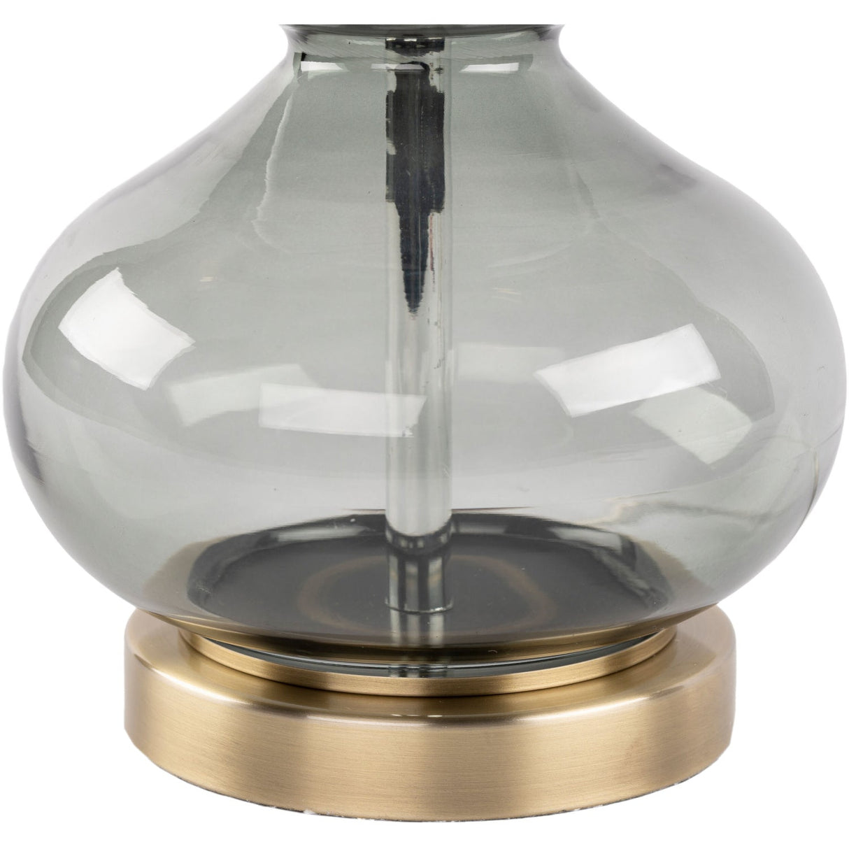 Modern European furniture - Gray Glass Accent Table Lamp - www.oroa.com