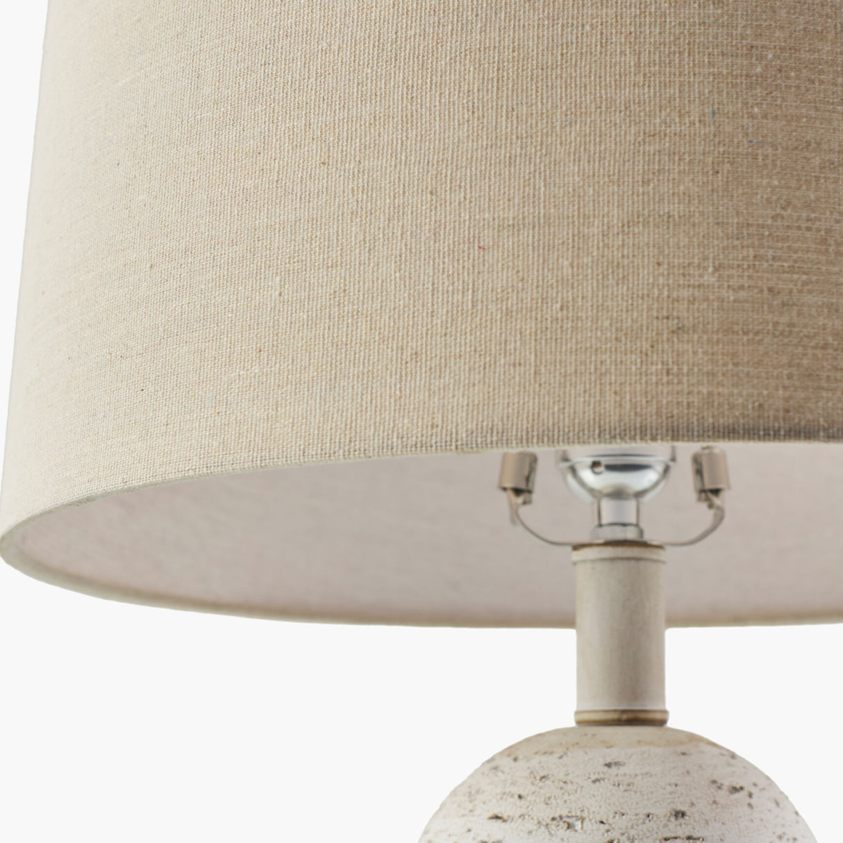Linen Drum Shade Table Lamp | Oroa.com