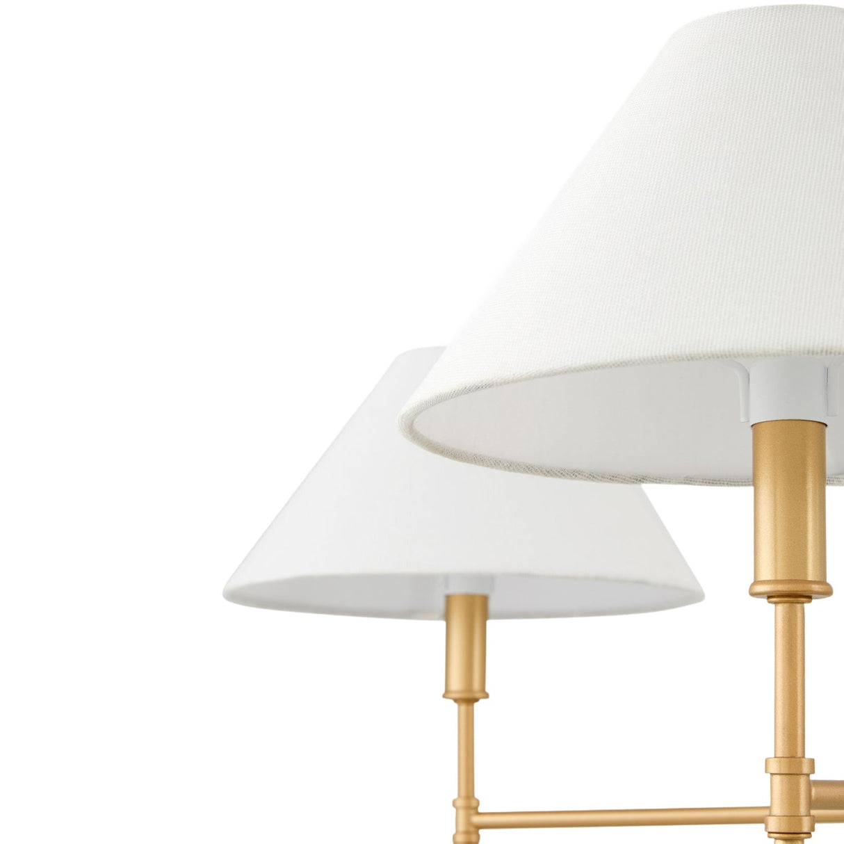 Modern European furniture - White Linen 6-Light Chandelier - www.oroa.com
