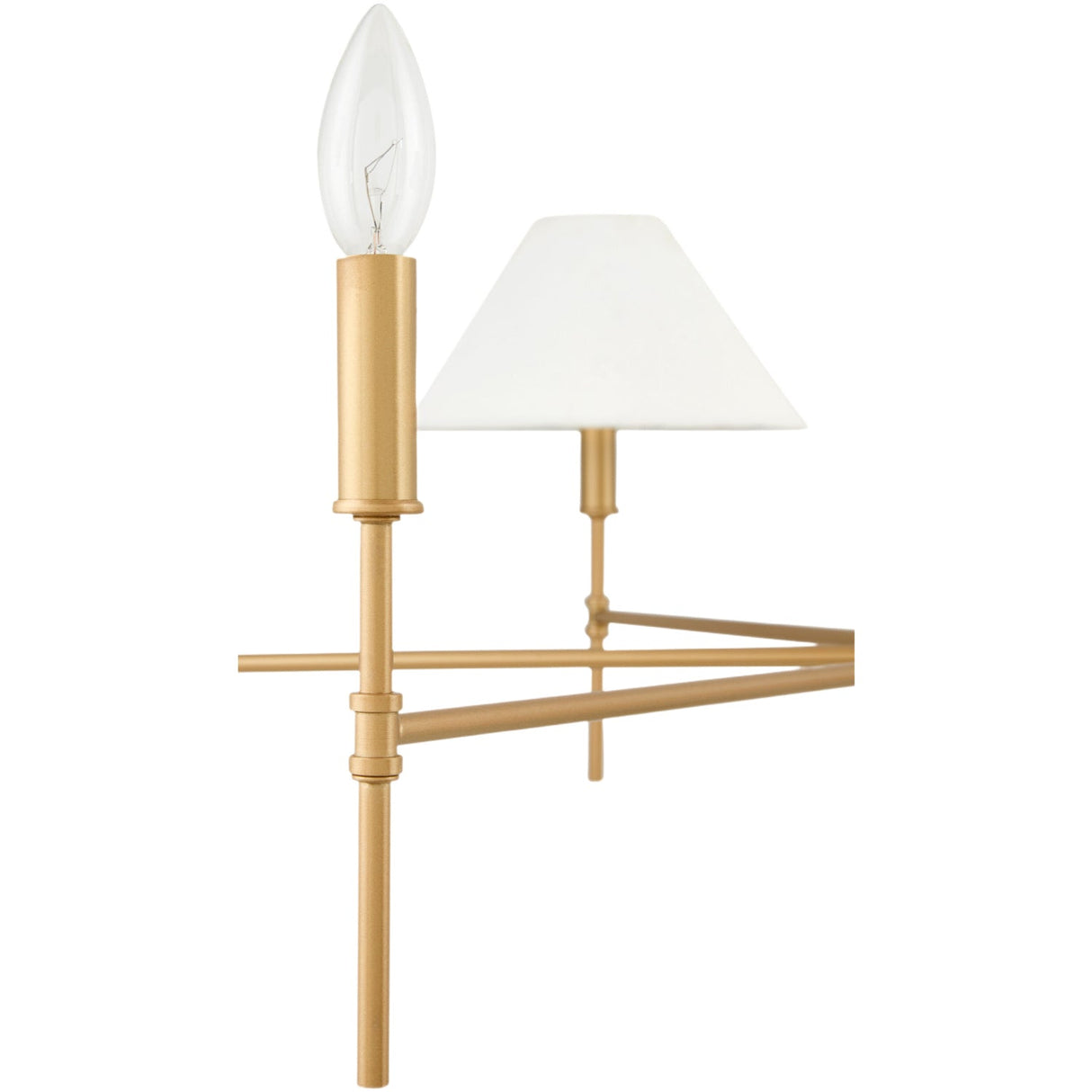 Modern European furniture - White Linen 6-Light Chandelier - www.oroa.com