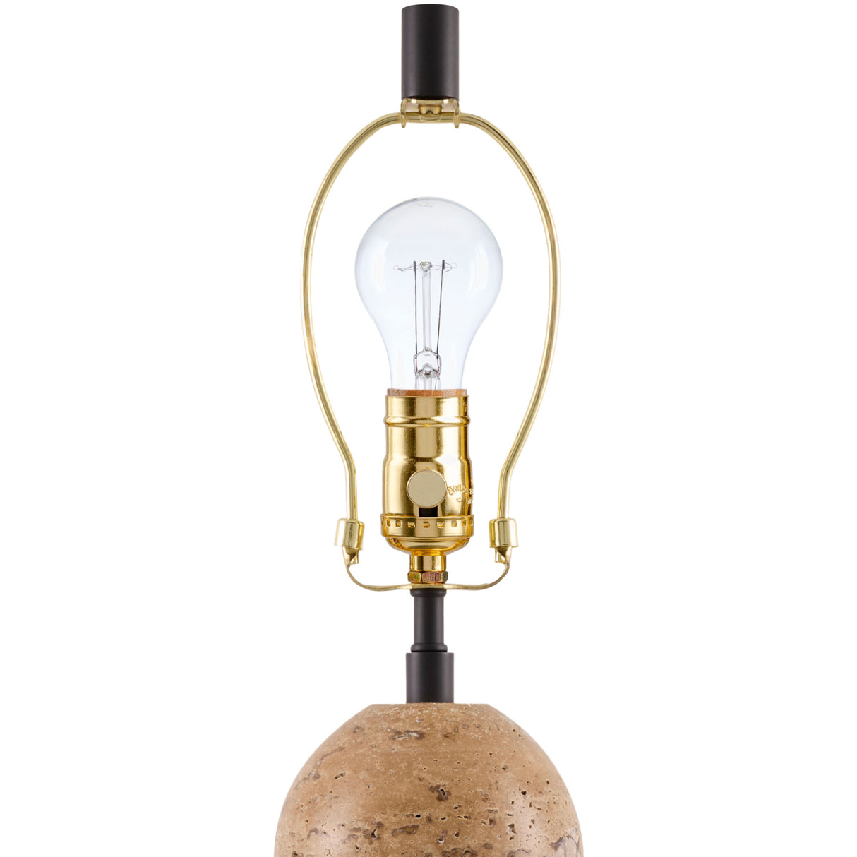 Yellow Travertine Accent Floor Lamp | Oroa.com