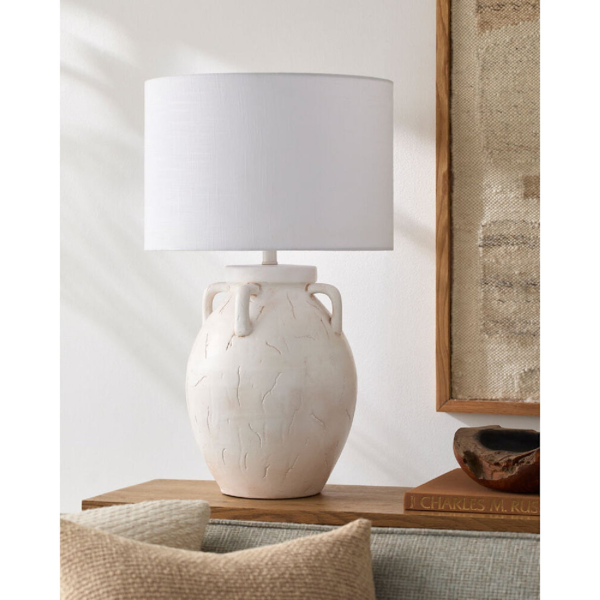 Modern European furniture - Crackle Ceramic Accent Table Lamp - www.oroa.com