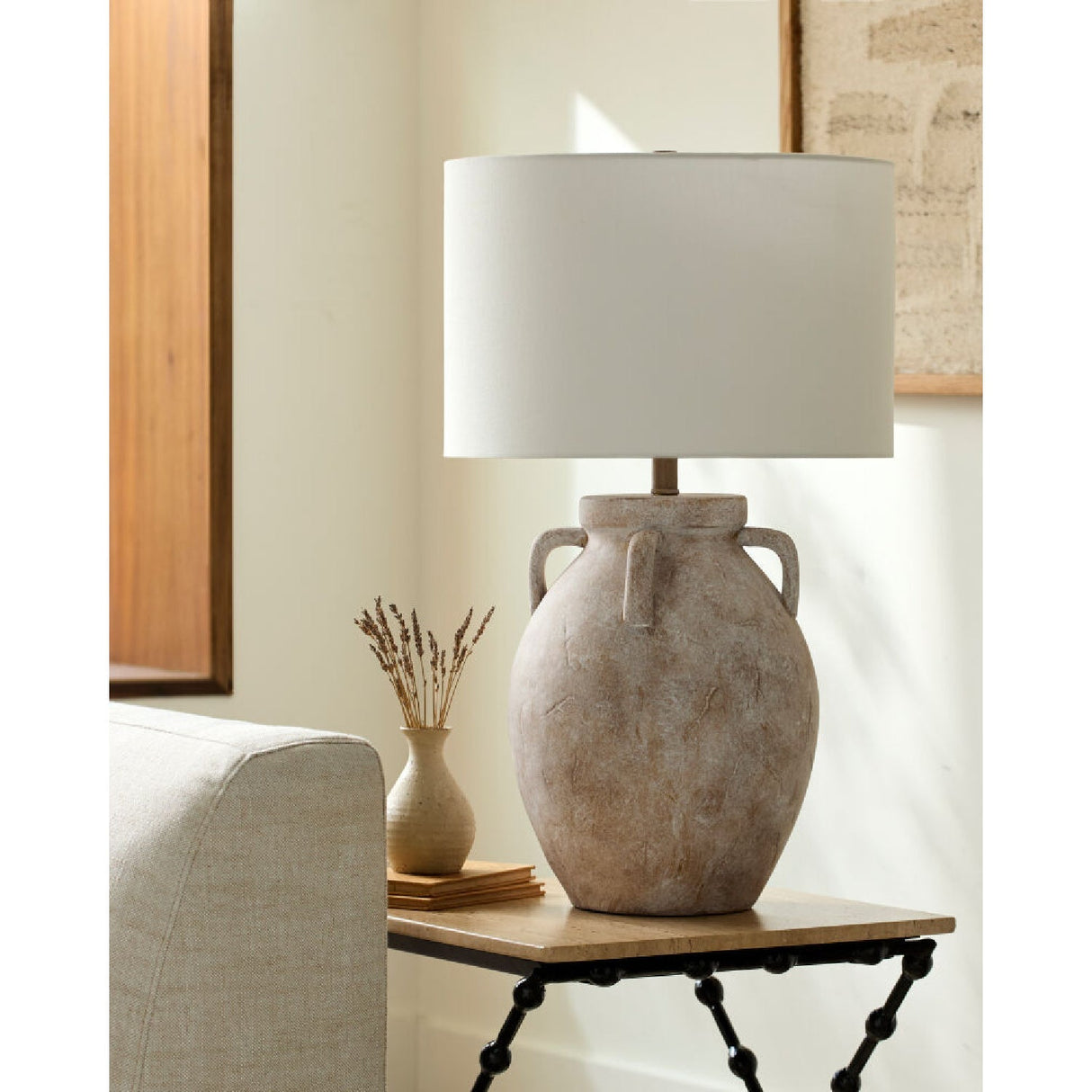 Modern European furniture - Crackle Ceramic Accent Table Lamp - www.oroa.com