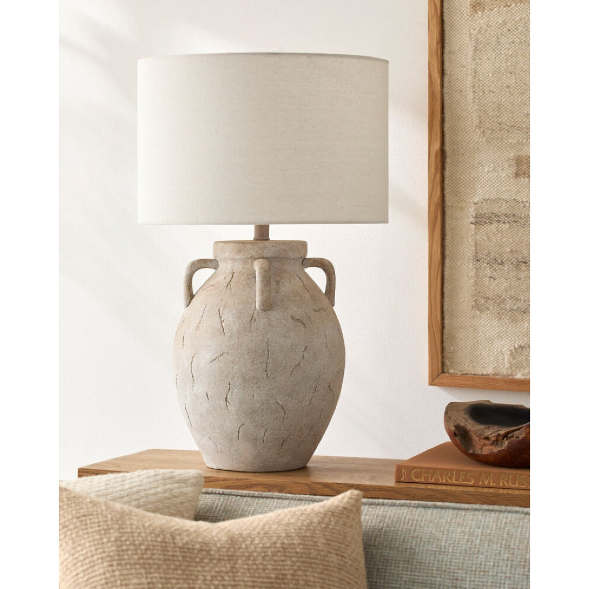 Modern European furniture - Crackle Ceramic Accent Table Lamp - www.oroa.com