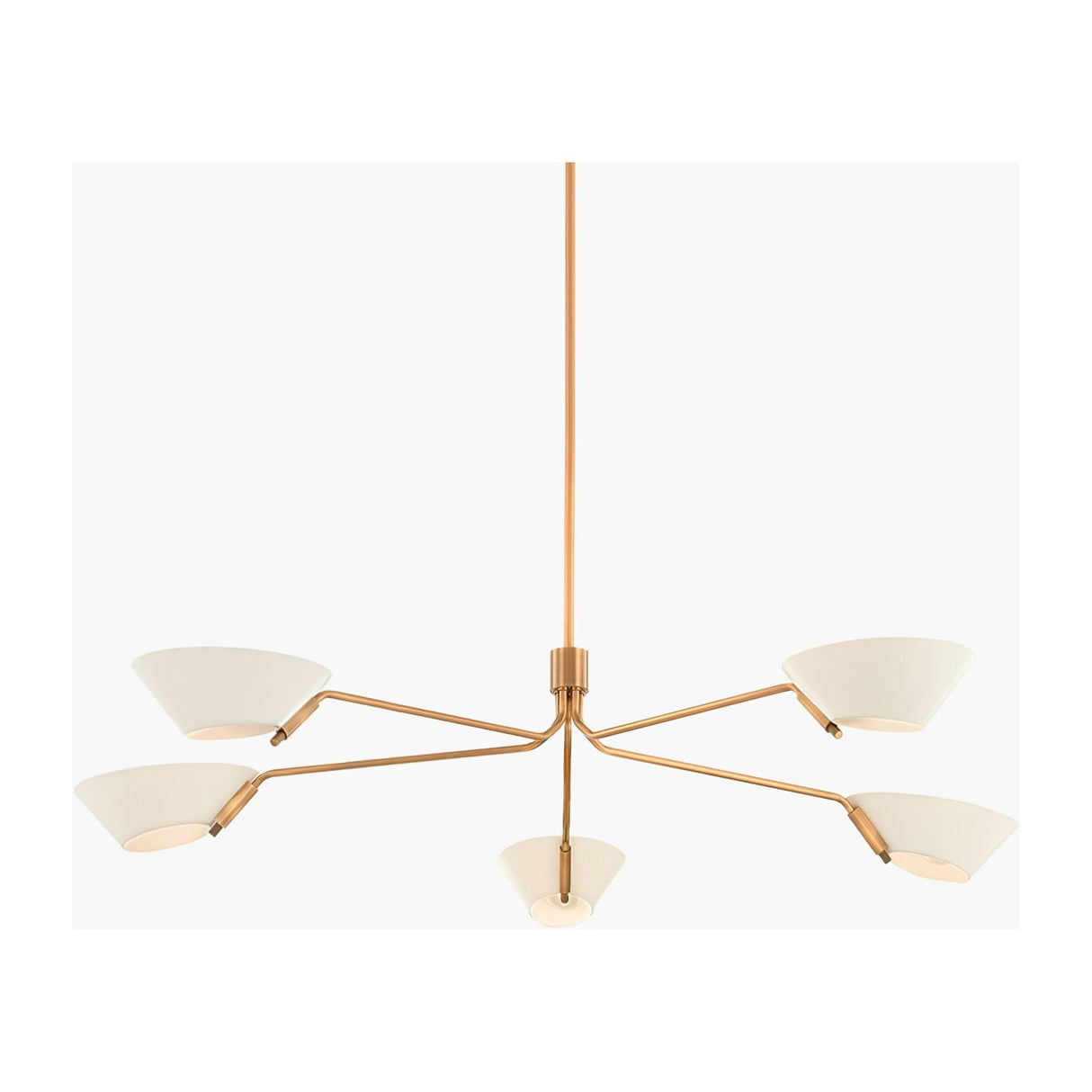 Modern European furniture - White Glass Chandelier - www.oroa.com