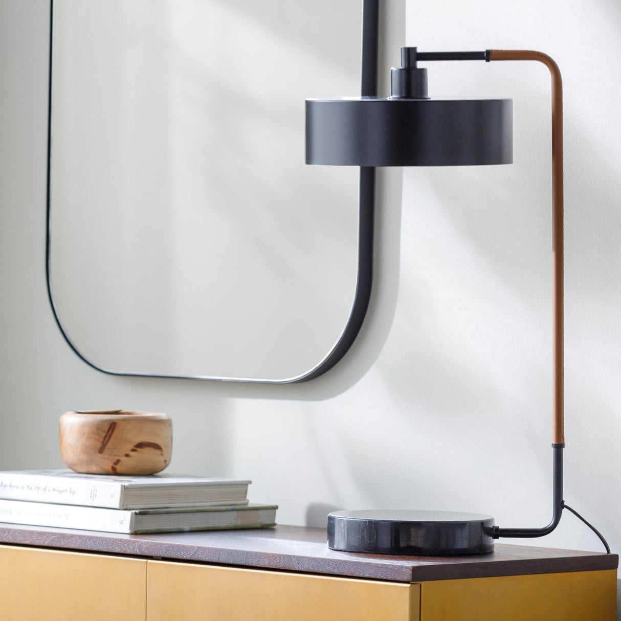Modern European furniture - Black Metal Shade Table Lamp - www.oroa.com