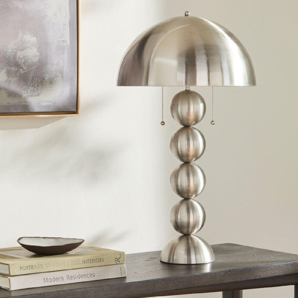 Plated Metal Accent Table Lamp | Oroa.com