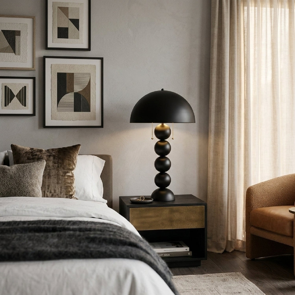 Modern European furniture - Embellished Glass Accent Table Lamp - www.oroa.com