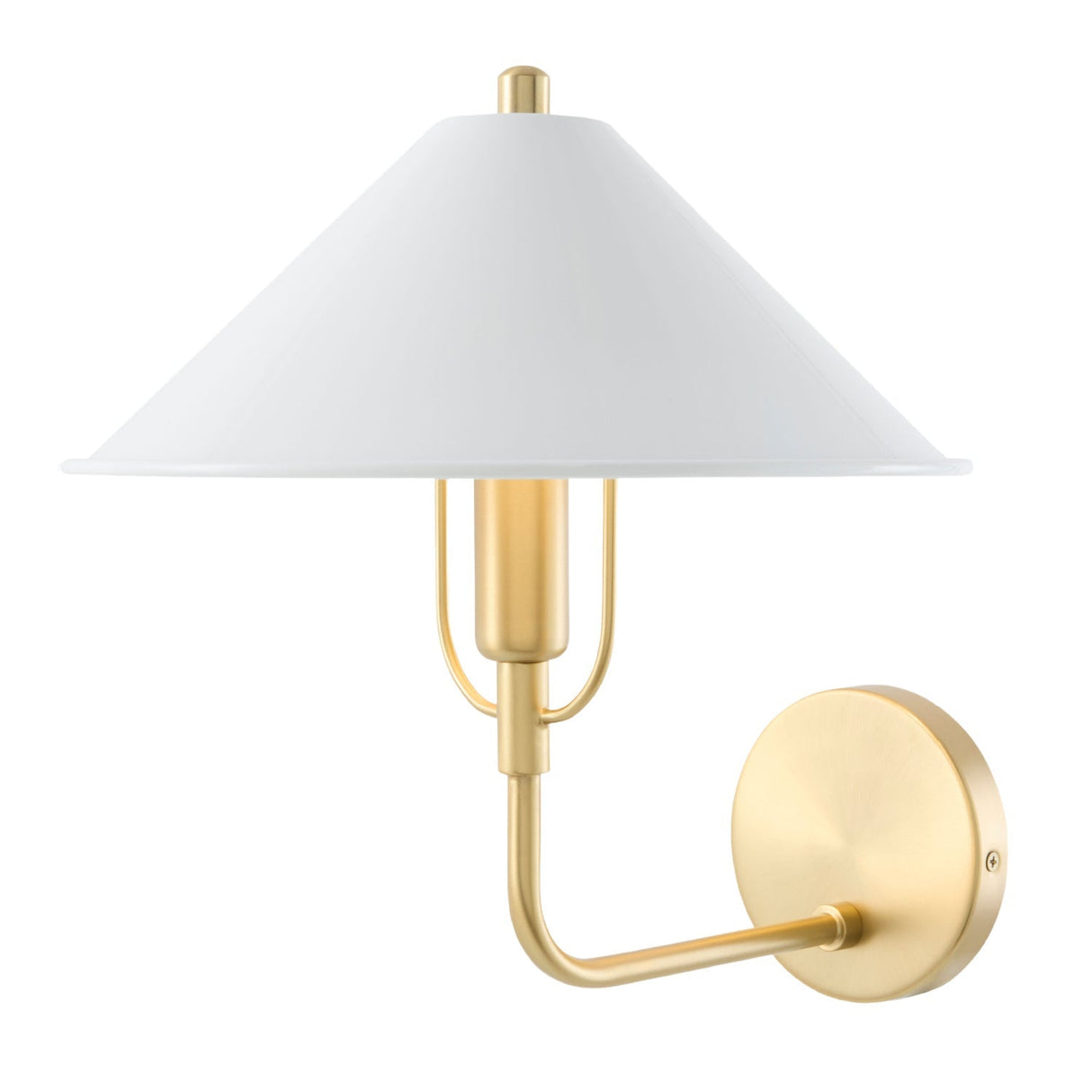 Modern European furniture - Empire White Linen Wall Lamp - www.oroa.com