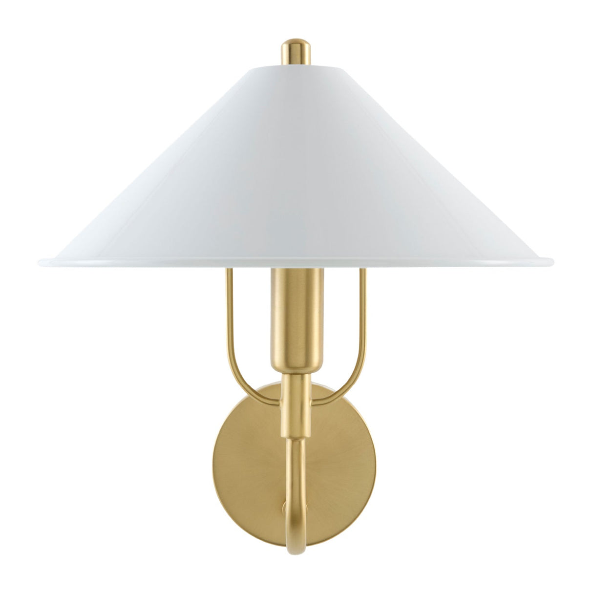 Modern European furniture - Empire White Linen Wall Lamp - www.oroa.com