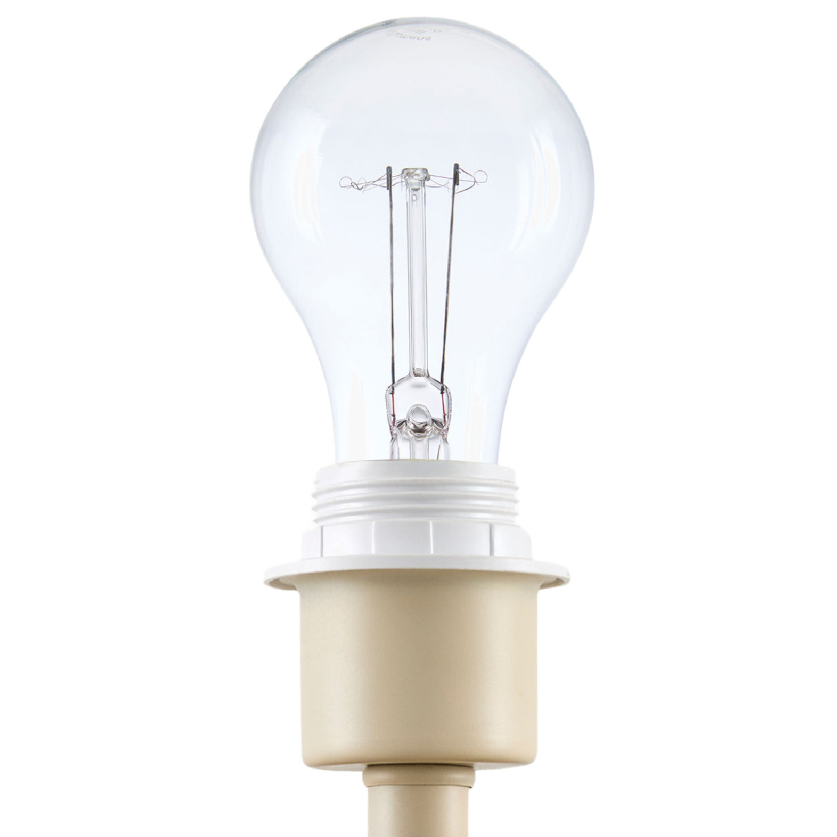 Beige Striped Accent Table Lamp | Oroa.com