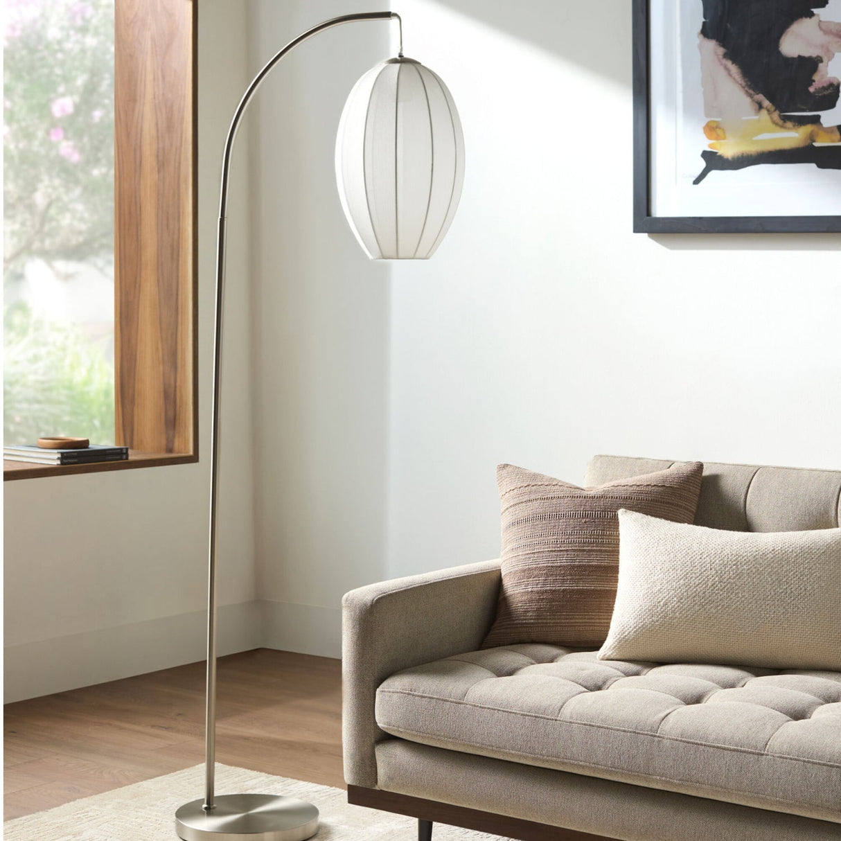 Modern European furniture - Tulip-Inspired Gooseneck Floor Lamp - www.oroa.com