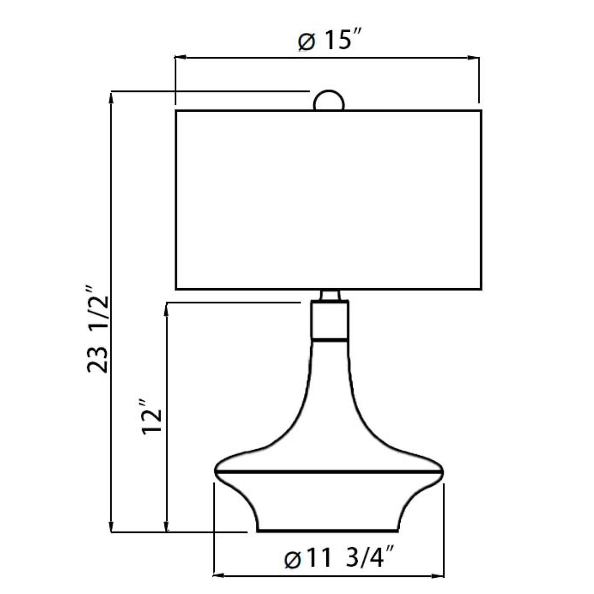 Painted Green Accent Table Lamp | Oroa.com
